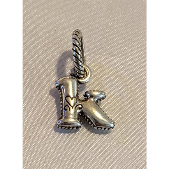 Authentic Brighton ABC Lowercase Letter K Alphabet Charm Silver Plated EUC - Picture 2 of 5